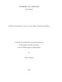 Cover page: A Study of Investment Capacity and an Essay about Interest Rates