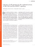 Cover page: Induction of cell retraction by the combined actions of Abl–CrkII and Rho–ROCK1 signaling