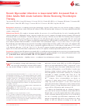 Cover page: Recent Myocardial Infarction is Associated With Increased Risk in Older Adults With Acute Ischemic Stroke Receiving Thrombolytic Therapy