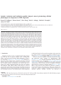 Cover page: Genetic variation and radiation quality impact cancer promoting cellular phenotypes in response to HZE exposure