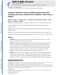 Cover page: Analysis of threats to research validity introduced by audio recording clinic visits: Selection bias, Hawthorne effect, both, or neither?