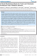 Cover page: A Novel Biochemical Route for Fuels and Chemicals Production from Cellulosic Biomass