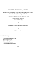 Cover page: Healthcare Decision Making and Stochastic Model Predictive Control: Output-Feedback, Optimality, and Duality