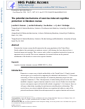 Cover page: The Potential Mechanisms of Exercise-induced Cognitive Protection: A Literature Review.