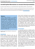 Cover page: Juvenile hyaline fibromatosis: an unusual clinical presentation