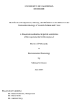 Cover page: The Effects of Temperature, Salinity, and Bifenthrin on the Behavior and Neuroendocrinology of Juvenile Salmon and Trout