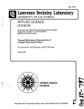 Cover page: Thermal Performance Characteristics of Compact Fluorescent Fixtures