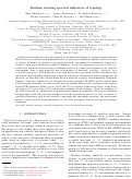 Cover page: Machine‐Learning Spectral Indicators of Topology