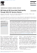 Cover page: NEF-Induced HIV-Associated Nephropathy Through HCK/LYN Tyrosine Kinases.