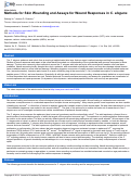 Cover page: Methods for skin wounding and assays for wound responses in C. elegans.