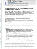 Cover page: Seizures and Outcome One Year After Neonatal and Childhood Cerebral Sinovenous Thrombosis