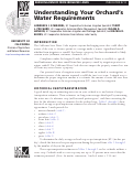 Cover page: Reducing Runoff from Irrigated Lands: Understanding Your Orchard's Water Requirements.
