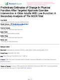 Cover page: Preliminary Estimates of Change in Physical Function After Targeted Kyphosis Exercise Intervention in Older Adults With Low Function: A Secondary Analysis of The SCOR Trial
