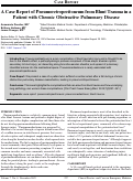 Cover page: A Case Report of Pneumoretroperitoneum from Blunt Trauma in a Patient with Chronic Obstructive Pulmonary Disease