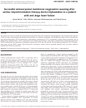 Cover page: Successful extracorporeal membrane oxygenation weaning after cardiac resynchronization therapy device implantation in a patient with end-stage heart failure.