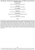 Cover page: The Influence of Instruction with Hand Gesture on Children’s Visual Attention after Instruction