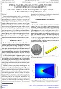 Cover page: Initial Nanoblade-Enhanced Laser-Induced Cathode Emission Measurements