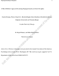 Cover page: A Mixed Methods Approach Examining Disproportionality in School Discipline