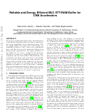 Cover page: Reliable and Energy Efficient MLC STT-RAM Buffer for CNN Accelerators