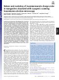 Cover page: Nature and evolution of incommensurate charge order in manganites visualized with cryogenic scanning transmission electron microscopy