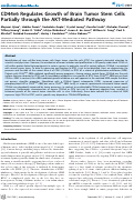 Cover page: CD44v6 Regulates Growth of Brain Tumor Stem Cells Partially through the AKT-Mediated Pathway