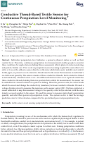 Cover page: Conductive Thread-Based Textile Sensor for Continuous Perspiration Level Monitoring †