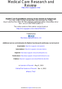 Cover page: Health Care Expenditures Among Asian American Subgroups