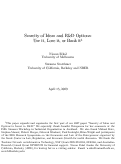 Cover page: Scarcity of Ideas and R&amp;D Options: Use it, Lose it, or Bank it