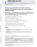 Cover page: Ultra-processed and fast food consumption, exposure to phthalates during pregnancy, and socioeconomic disparities in phthalate exposures.