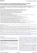 Cover page: Early Life Exposure to Perfluoroalkyl Substances (PFAS) and ADHD: A Meta-Analysis of Nine European Population-Based Studies