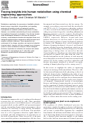 Cover page: Tracing insights into human metabolism using chemical engineering approaches