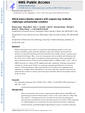 Cover page: Whole transcriptome analysis with sequencing: methods, challenges and potential solutions.