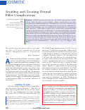 Cover page: Avoiding and Treating DermalFiller Complications