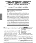 Cover page: Population pharmacokinetics of doxycycline in the tears and plasma of northern elephant seals (Mirounga angustirostris) following oral drug administration.