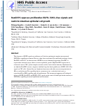 Cover page: RasGRP1 opposes proliferative EGFR–SOS1–Ras signals and restricts intestinal epithelial cell growth