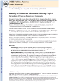 Cover page: Morbidity in children and adolescents after surgical correction of truncus arteriosus communis