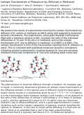 Cover page: Isotopic Fractionation of Potassium by Diffusion in Methanol