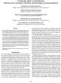 Cover page: Viewing time affects overspecification:Evidence for two strategies of attribute selection during reference production