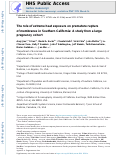 Cover page: The role of extreme heat exposure on premature rupture of membranes in Southern California: A study from a large pregnancy cohort.