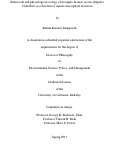 Cover page: Behavioral and physiological ecology of mosquito disease vectors (Diptera: Culicidae) as a function of aquatic macrophyte invasions