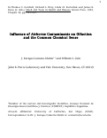 Cover page: Influence of Airborne Contaminants on Olfaction and the Common Chemical Sense