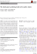 Cover page: The death spiral: predicting death in Drosophila cohorts