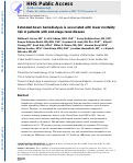 Cover page: Extended-hours hemodialysis is associated with&nbsp;lower mortality risk in patients with end-stage&nbsp;renal disease