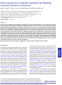 Cover page: Detecting Selection in Multiple Populations by Modeling Ancestral Admixture Components