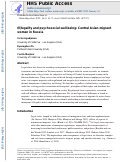 Cover page: (Il)legality and psychosocial well-being: Central Asian migrant women in Russia.