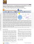 Cover page: Aqueous Photochemistry of 2‑Methyltetrol and Erythritol as Sources of Formic Acid and Acetic Acid in the Atmosphere