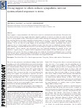 Cover page: Giving support to others reduces sympathetic nervous system‐related responses to stress