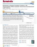 Cover page: Exponential vs Gaussian Correlation Functions in the Characterization of Block Copolymer Grain Structure by Depolarized Light Scattering.