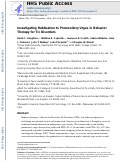 Cover page: Investigating Habituation to Premonitory Urges in Behavior Therapy for Tic Disorders