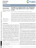 Cover page: Strengths of covalent bonds in LnO 2 determined from O K-edge XANES spectra using a Hubbard model